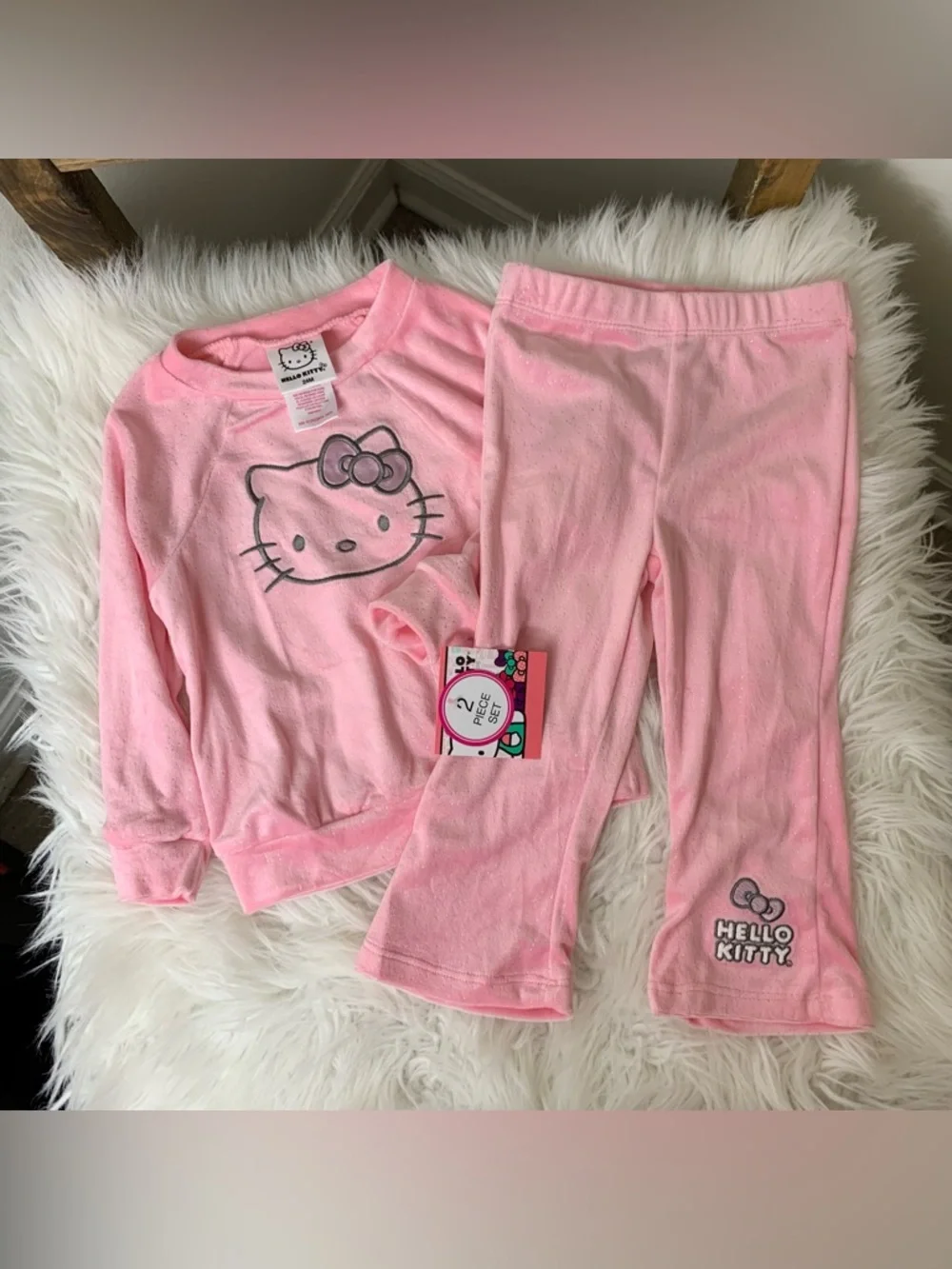 Hello Kitty Pink Girls' 2-Piece Set 24M